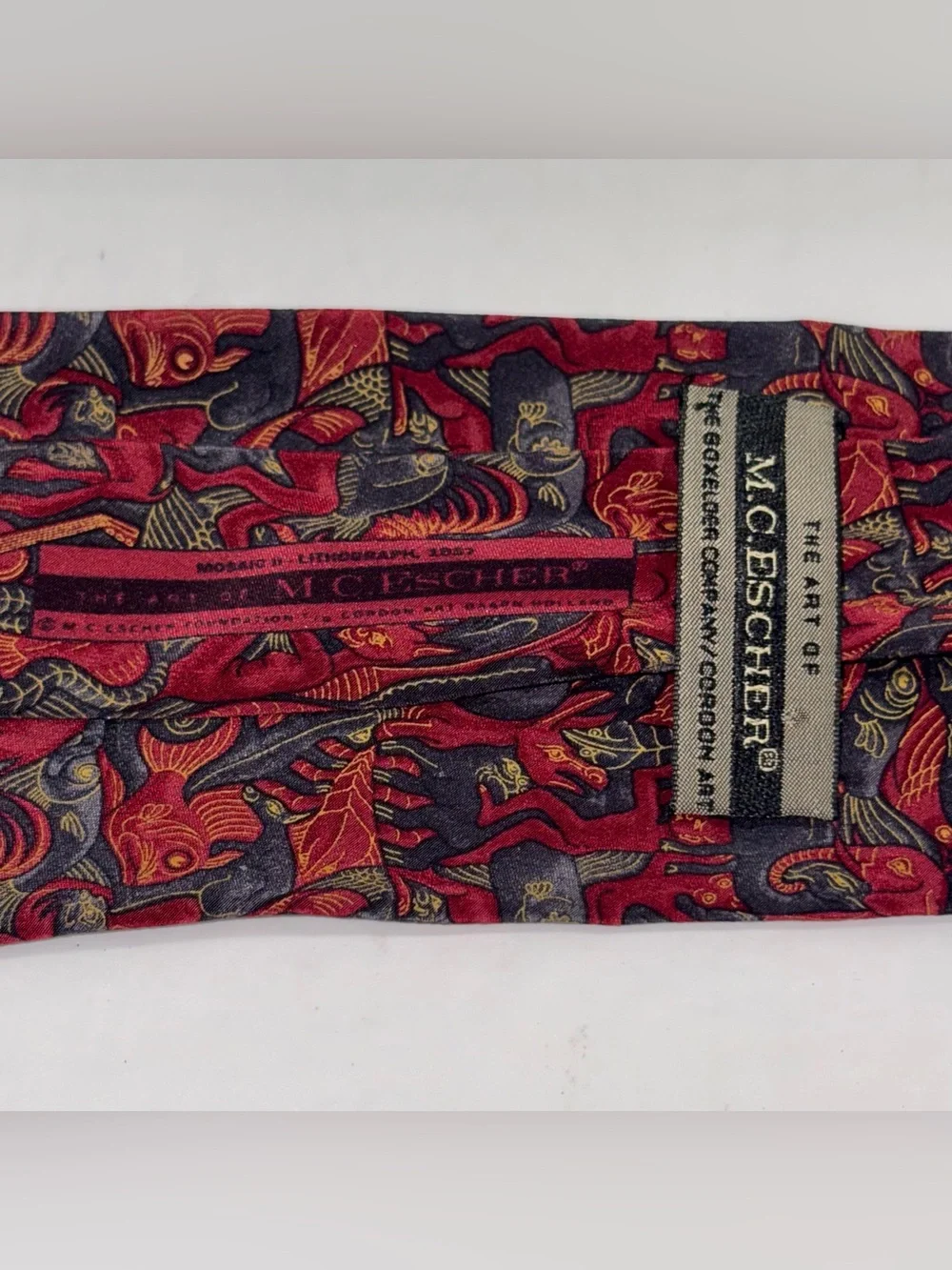 Vintage The Boxelder Company Italian silk necktie “Mosaic II